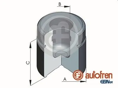 Piston, brake caliper